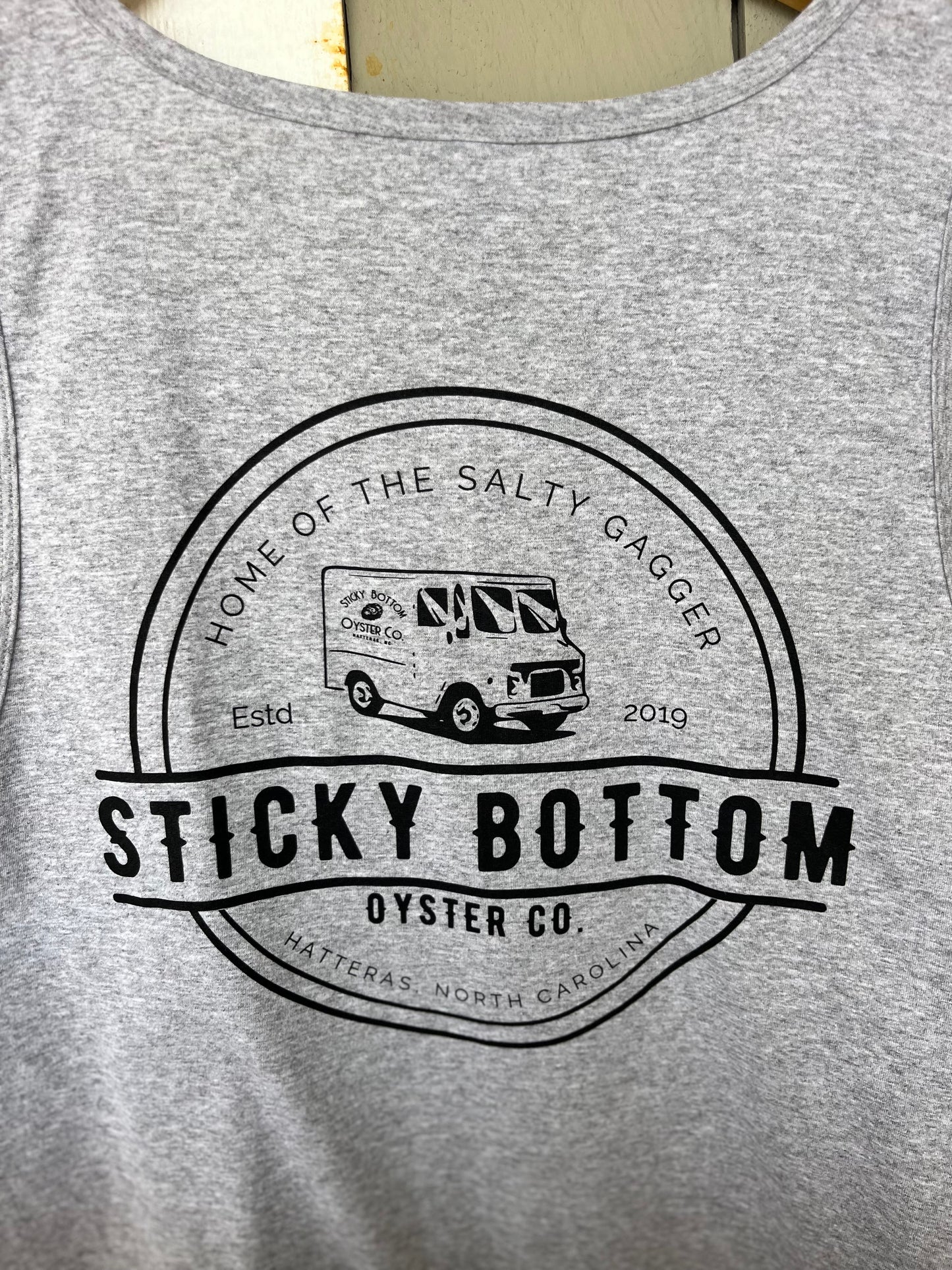 Oyster truck vintage logo tanks