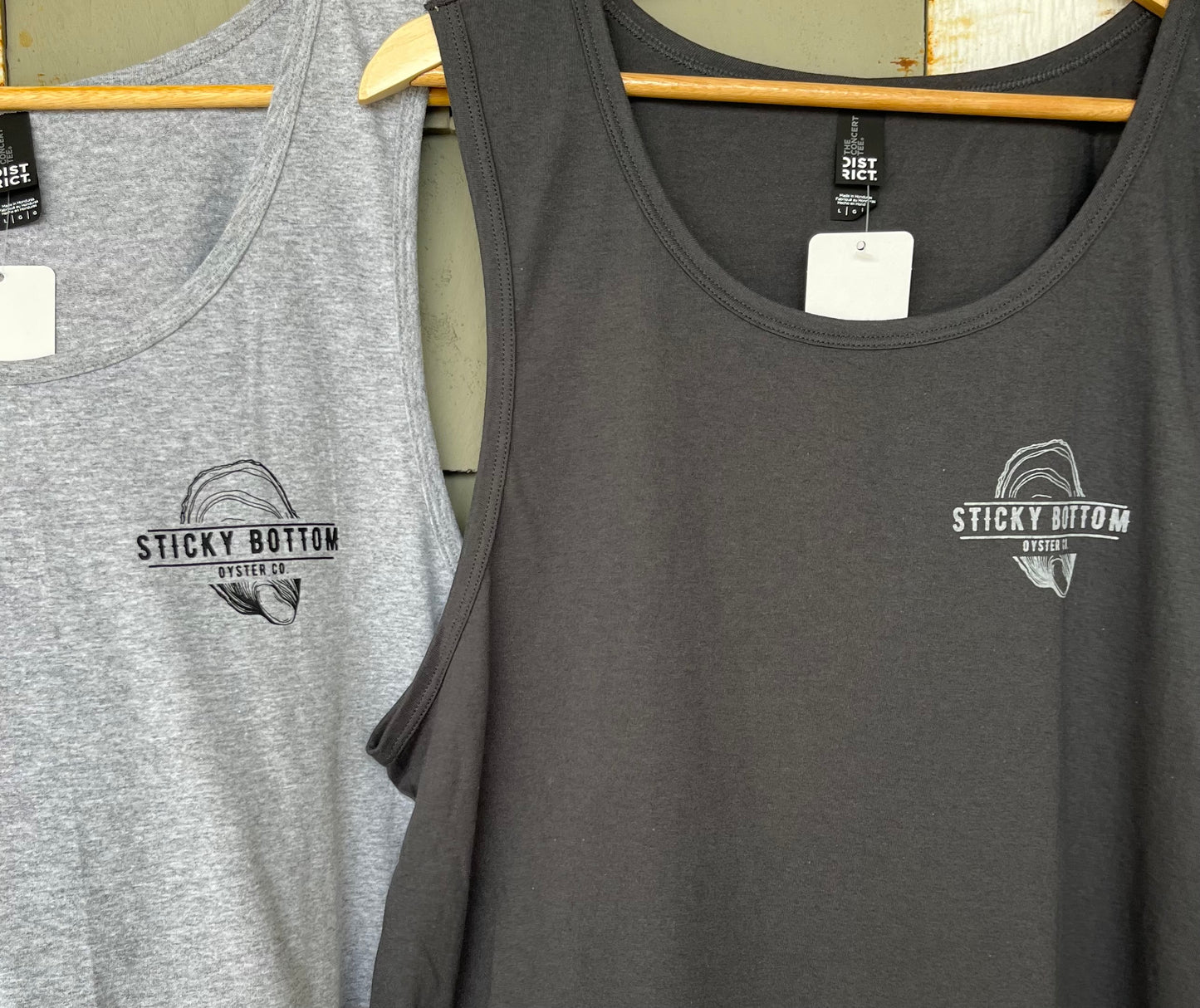 Oyster truck vintage logo tanks