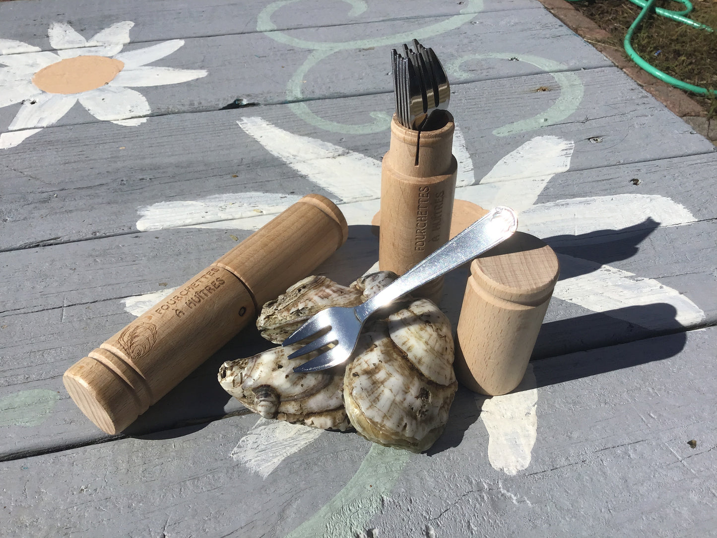 Oyster Fork Set with Wooden Case