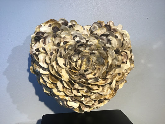 Oyster Shell Decorative Heart