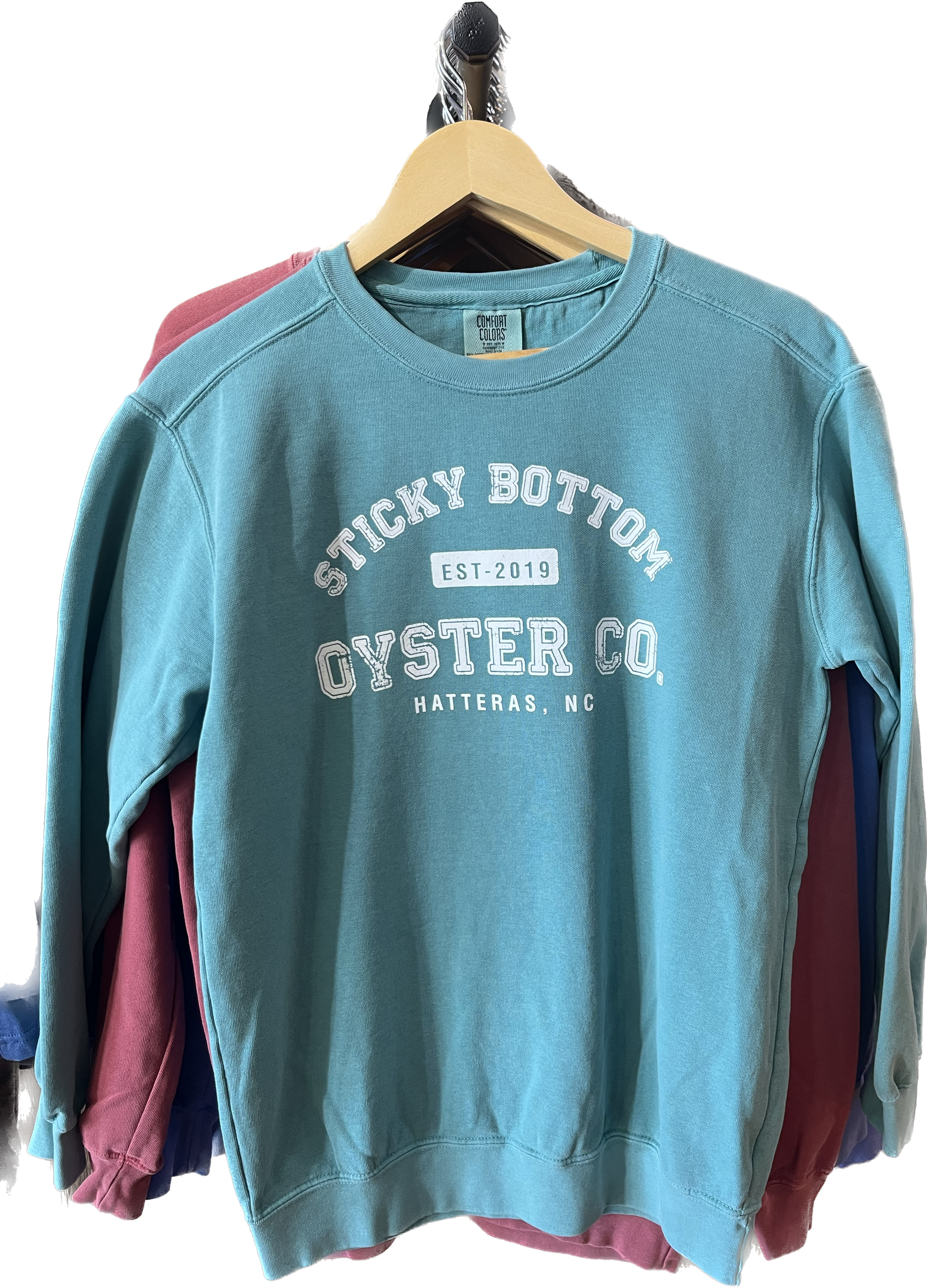 Crew Neck College Style Logo Comfort Colors